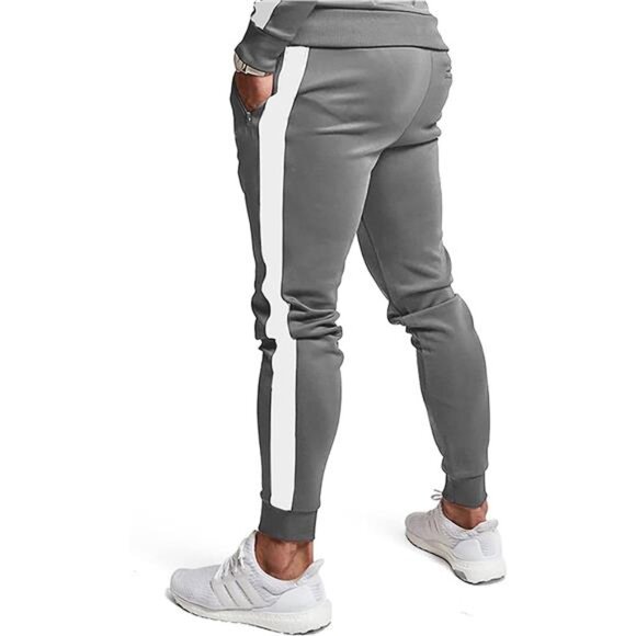 Men's Casual Active Tracksuits FullZip Sports JoggingSuits Sets Athletic Running - Picture 3 of 6